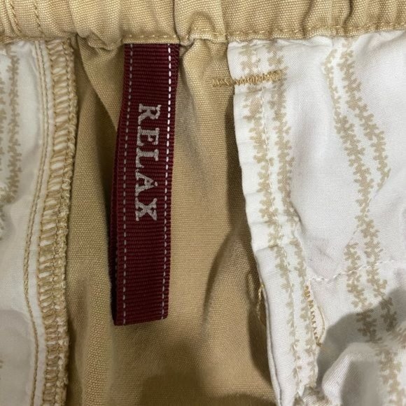 Tommy Bahama Men’s cargo short shorts tan zipper closure tie waist size Large L - Picture 9 of 13